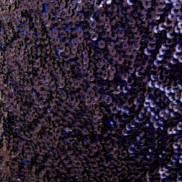 New Look Womens 8 Blue PROM Mini Dress Sequins Stylish Sheath Gorgeous Statement - Picture 6 of 14